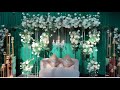 Diy  emerald green backdrop diy floral backdrop