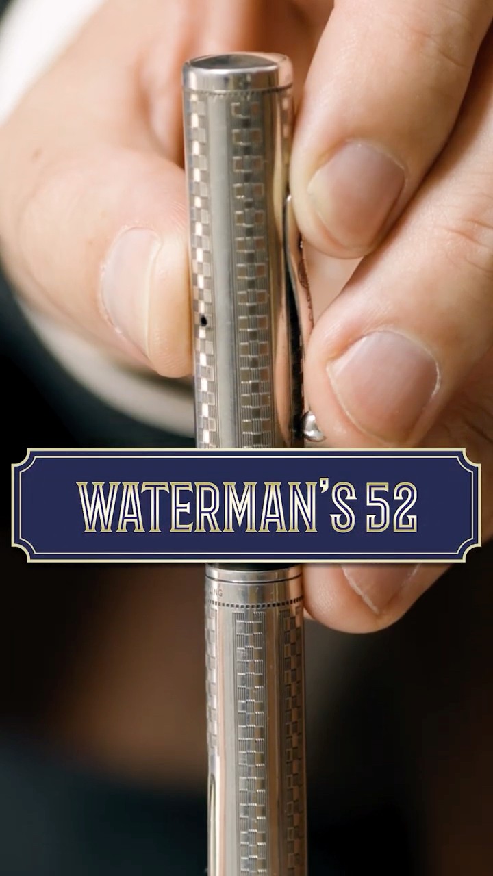 A 100 Year Old Fountain Pen! The Waterman 52 #shorts - YouTube