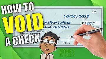How to Void a Check | Direct Deposit and Correcting Errors | Money Instructor