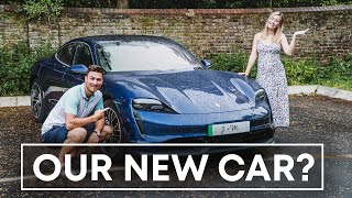 WE GOT A NEW CAR? // Porsche Taycan