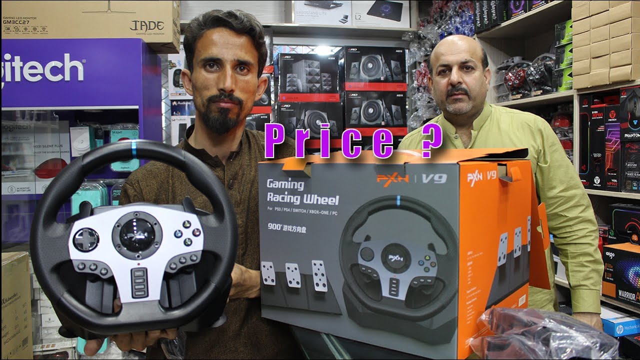 PXN V9 Steering Wheel Unboxing Racing wheel Rafaqat Kayani YouTube