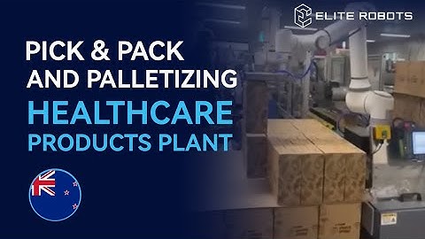 Elite Robots EC612 cobot - Pick & pack and palletizing at healthcare products plant in New Zealand
