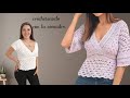 ⭐⭐⭐⭐⭐TUTORIAL BLUSA TIFANY TEJIDA CON ABANICOS A CROCHET PARTE #2 CROCHETEANDO CON LA COMADRE💋