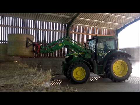 [GoPro] Ramassage de la paille 2017/John Deere 6115r & 6410.