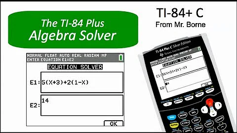 How to use the Algebra Solver on the TI-84 Plus