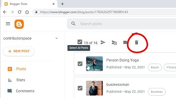 How to Delete All Blogger Blog Posts at Once