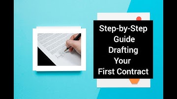 Steps to draft a contract for beginners. Contract drafting guide for beginners.