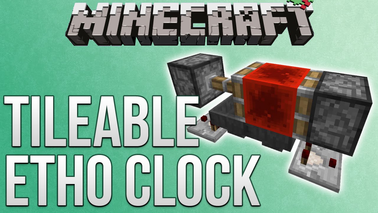 Minecraft Tileable Etho Hopper Clock Tutorial Redstone Advent Calendar Youtube