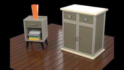 Blender: Cabinet and End Table Materials