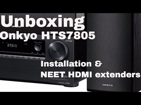 Unboxing Onkyo HTS7805! Dolby Atmos for your mancave!