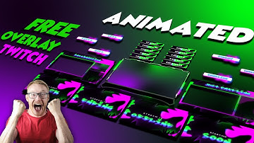 Animated Twitch overlay Design | Full Overlay Design Speed art | After Effects & Photoshop 🔥🔥