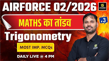 Airforce 2025 | Airforce X Group Maths | Trigonometry | Utkarsh Defence Academy | Ravikant Sir