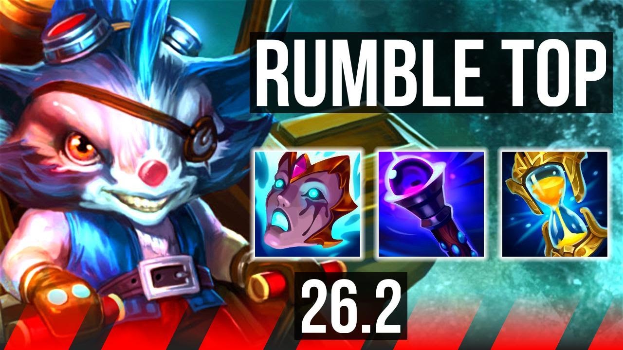 RUMBLE vs URGOT (TOP) | 47K damage | KR Master | 26.2