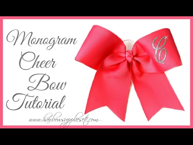 Monogram Cheer Bow  Three C's Tees and Accessories