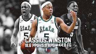 مونتاج موسم كاسيوس وينستون MSU 2019-20 | 18.3 PPG 5.7 APG 42.9 FG% الفريق الثاني All-American