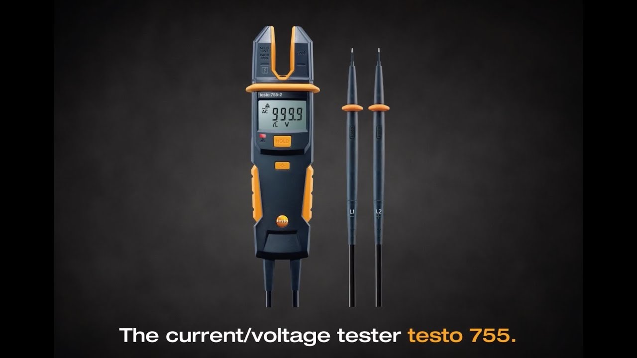 Comprobador de tensión y corriente testo 755-2 - Con test de fase unipolar  - Dtisa