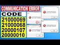 3 WAYS! TO FIX COMMUNICATION ERROR code 20000107, 21000068, 21000069, 20000010 while Resetting Epson