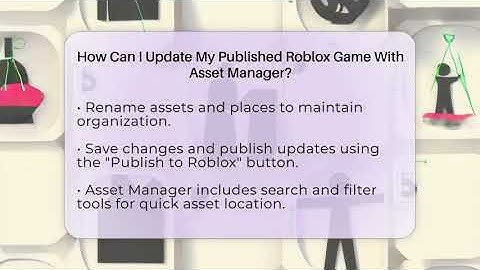 How Can I Update My Published Roblox Game With Asset Manager? - Open World Tycoons