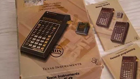 Texas Instruments TI-59 Vintage Calculator & Books Card for sale great retro item