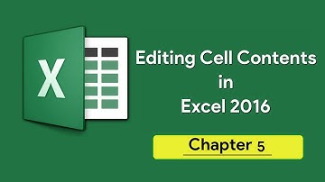 Chapter 5  Editing Cell Contents in Excel 2016 | Cyber Code | Class 5