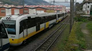 Triple composición de 2600 saliendo de Balmaseda en su traslado desde Asturias a León