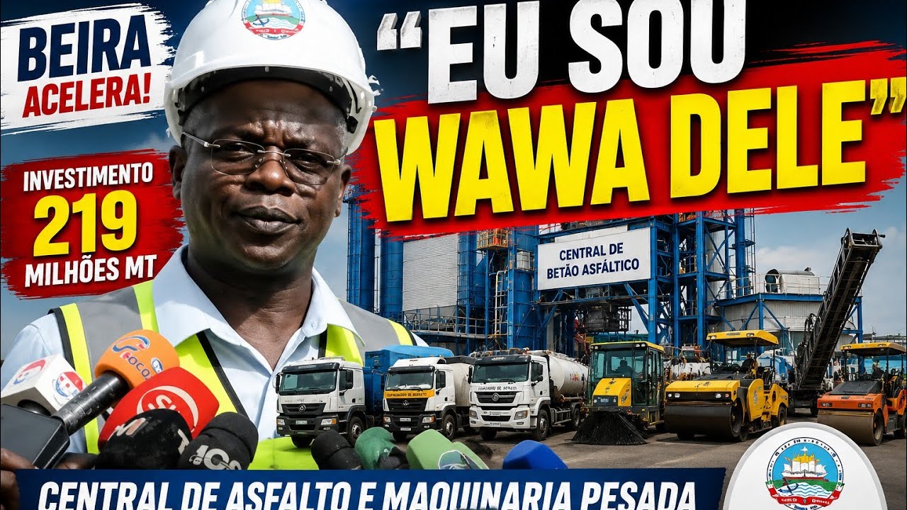 🚨 #REVOLUÇÃO NA REDE VIÁRIA: BEIRA INAUGURA CENTRAL DE ASFALTO E REFORÇA CAPACIDADE DE PAVIMENTAÇÃO
