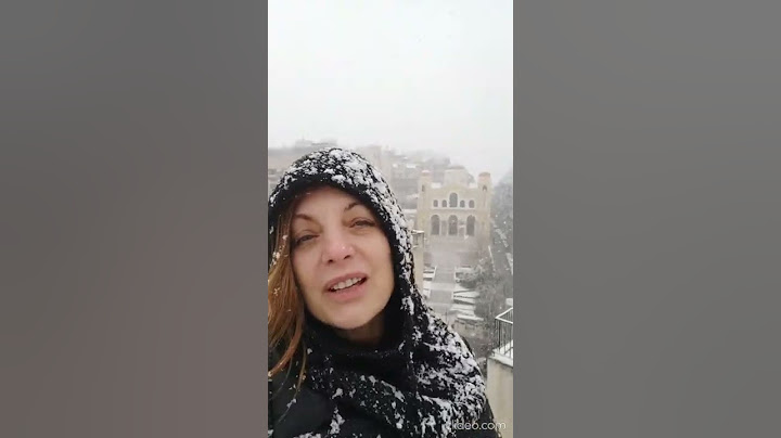 Η Άντζελα Γκερέκου στο χιόνι