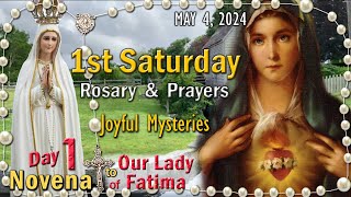 🌹1st SATURDAY Rosary🌹DAY-1 NOVENA to OUR LADY of FATIMA, Joyful  Mysteries,May 4,2024, Scenic