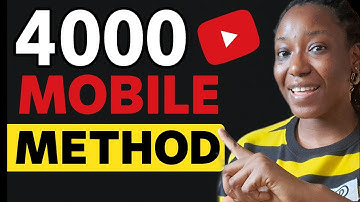 How To Get 4000 Watch Hours Fast Using Just Your Mobile Phone (Step by Step)