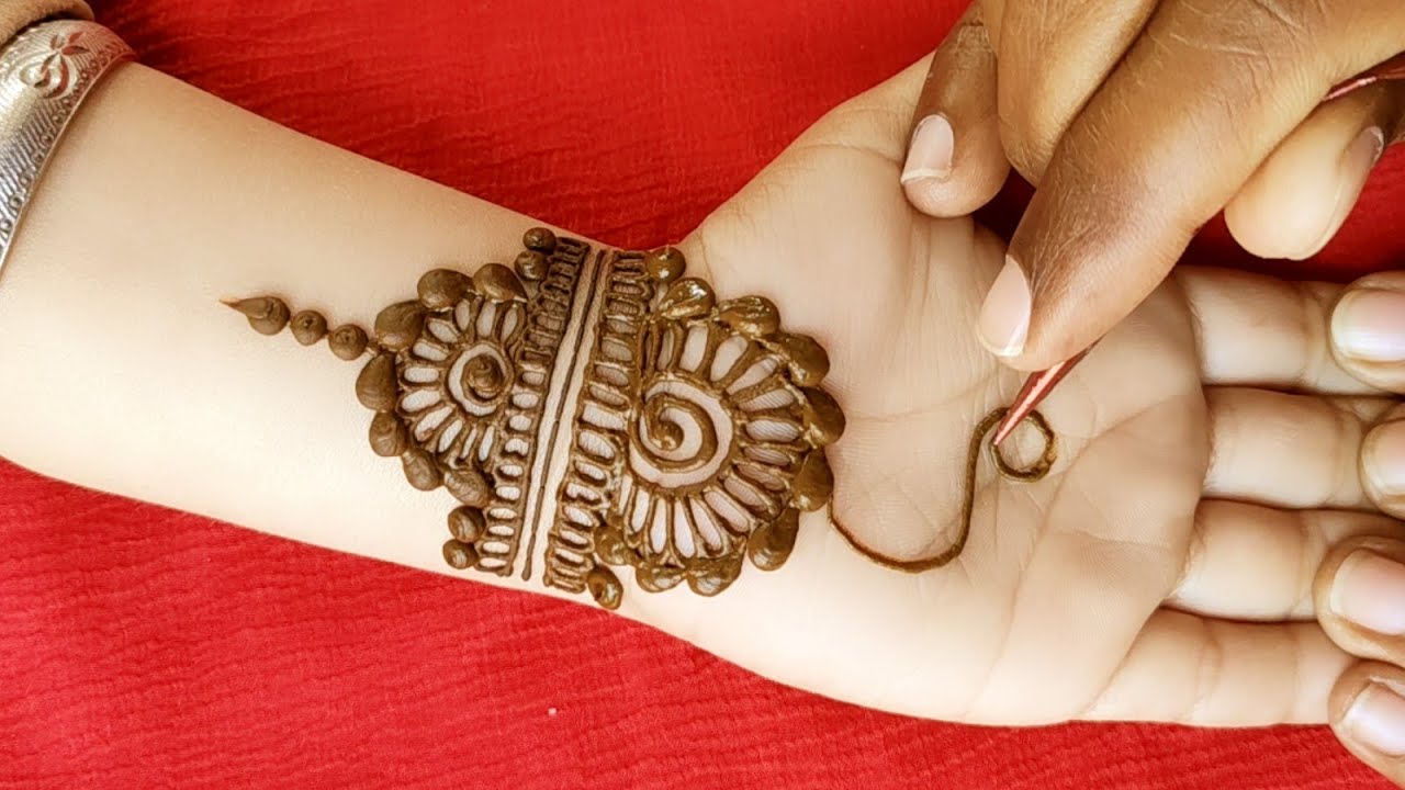 Easy Beautiful Front Hand Mehndi For Kids Simple Arabic Mehndi Design Kids Mehndi Design For Hands Youtube