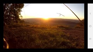 Evening flight in Beggingen Ob Lucken Switzerland