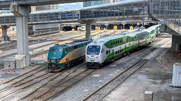 Toronto Triple Play! GO Transit, VIA Rail and UP Express at Union Station, Toronto on July 21, 2021
