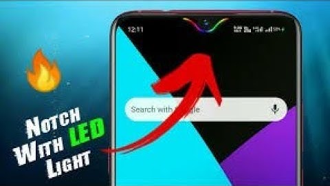 How To Enable Led Notification Light Around Notch Or Camera - For Any Android Device | Without Root