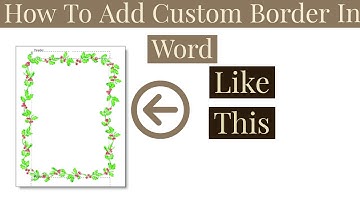 How To Add Custom Border In Microsoft Word