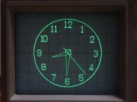 SGX-03Aによるオシロ時計の表示 - YouTube