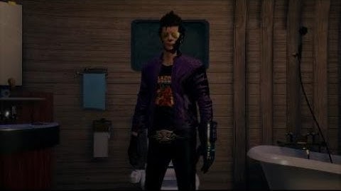 Travis Touchdown Taking a Dump While Wearing His Blazing Chrome Shirt