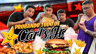 PROBAMOS TODO EL MENU DE CARL’S JR 🤤😋