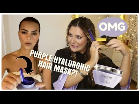 I TRY EMILY RATAJKOWSKI'S FAVE KERASTASE HAIR MASK BLOND ABSOLU ULTRA VIOLET - YouTube