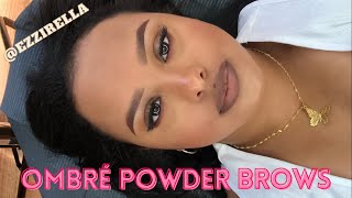 I Got Ombré Powder Brows + healing process | ezzirella