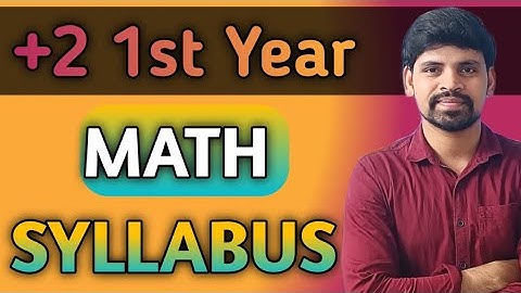 CHSE Odisha 1st Year Math Syllabus || CHSE Odisha Math Syllabus ||+2 1st year Math Course Of Study