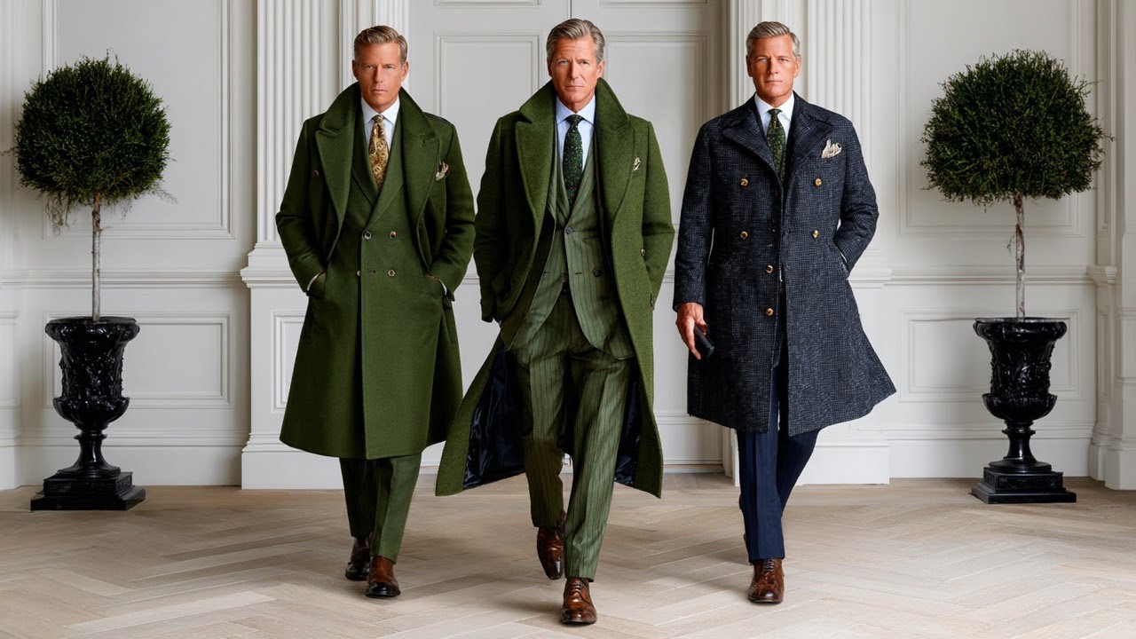 Ralph Lauren FW 2026 Collection | Refined Olive & Charcoal Style for the Elegant Man 50+