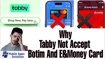 Why Botim Card Not Working In Tabby | Why e&Money Card not Working in Tabby | Tabby card How To Use