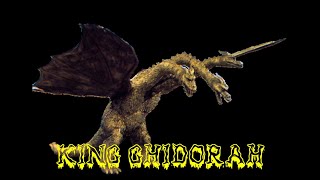 KING GHIDORAH SIZE COMPARISON from years 1964-2019 With Godzilla theme song#kinggidorah