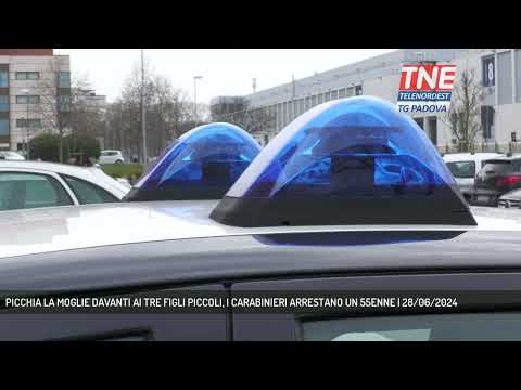 PICCHIA LA MOGLIE DAVANTI AI TRE FIGLI PICCOLI, I CARABINIERI ARRESTANO UN 55ENNE | 28/06/2024