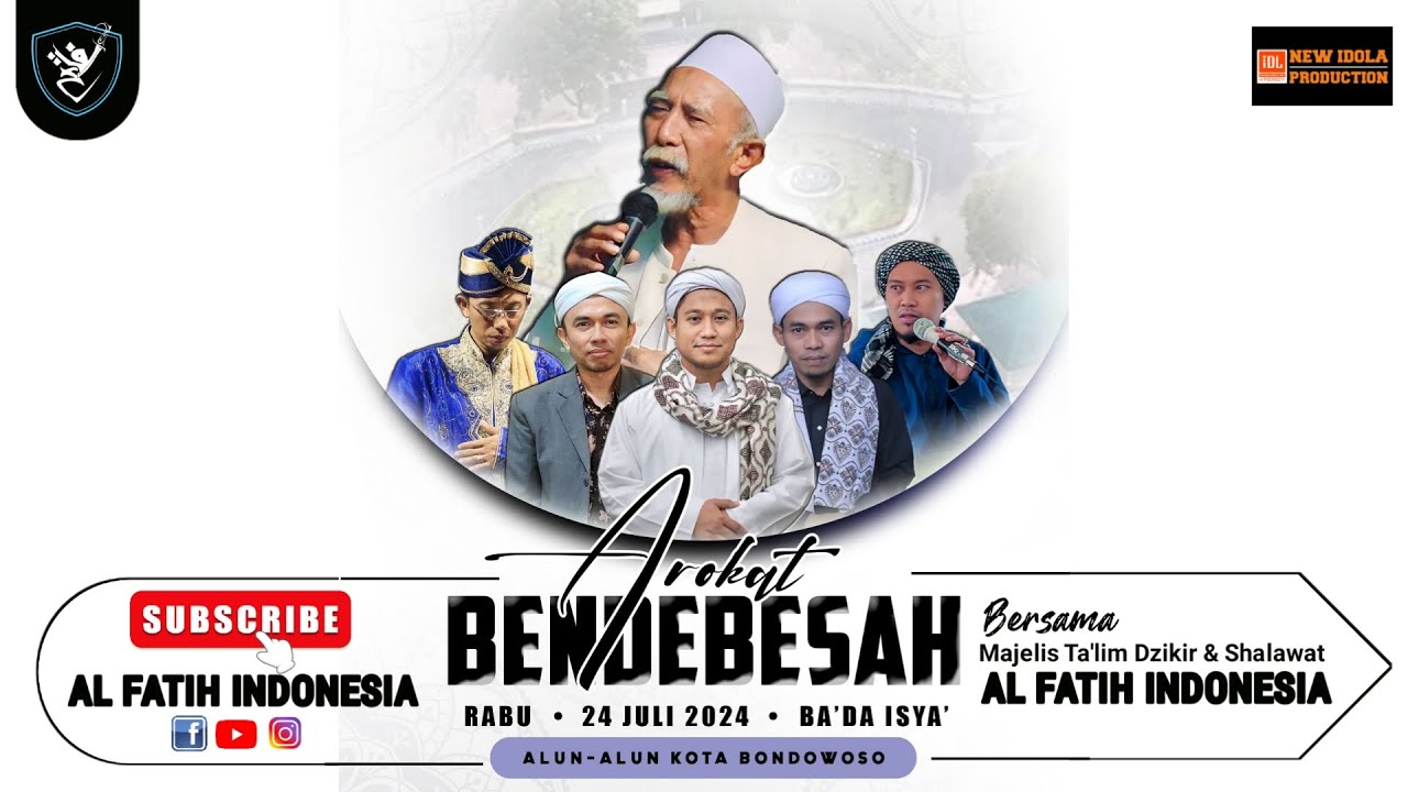 🔴LIVE AROKAT BENDEBESAH BERSAMA MAJELIS AL FATIH INDONESIA | DI ALUN ALUN BONDOWOSO.