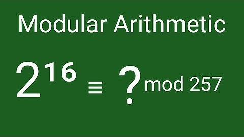 Number Theory | Modular Arithmetic |