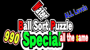 Ball Sort Puzzle Special Level after Level 990 / Lock Ball and Key Ball and Question Mark Ball