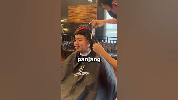 Potong rambut pake rambut palsu