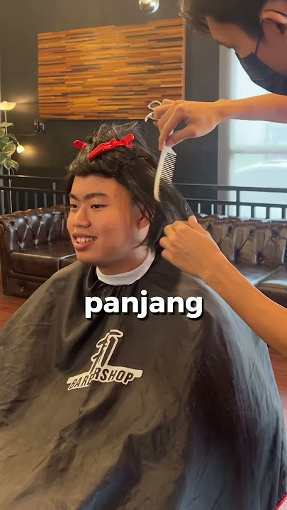 Potong rambut pake rambut palsu