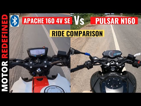 Finally TVS Apache 160 4V SE Vs Bajaj Pulsar N160 Ride Comparison | Who's the Best?